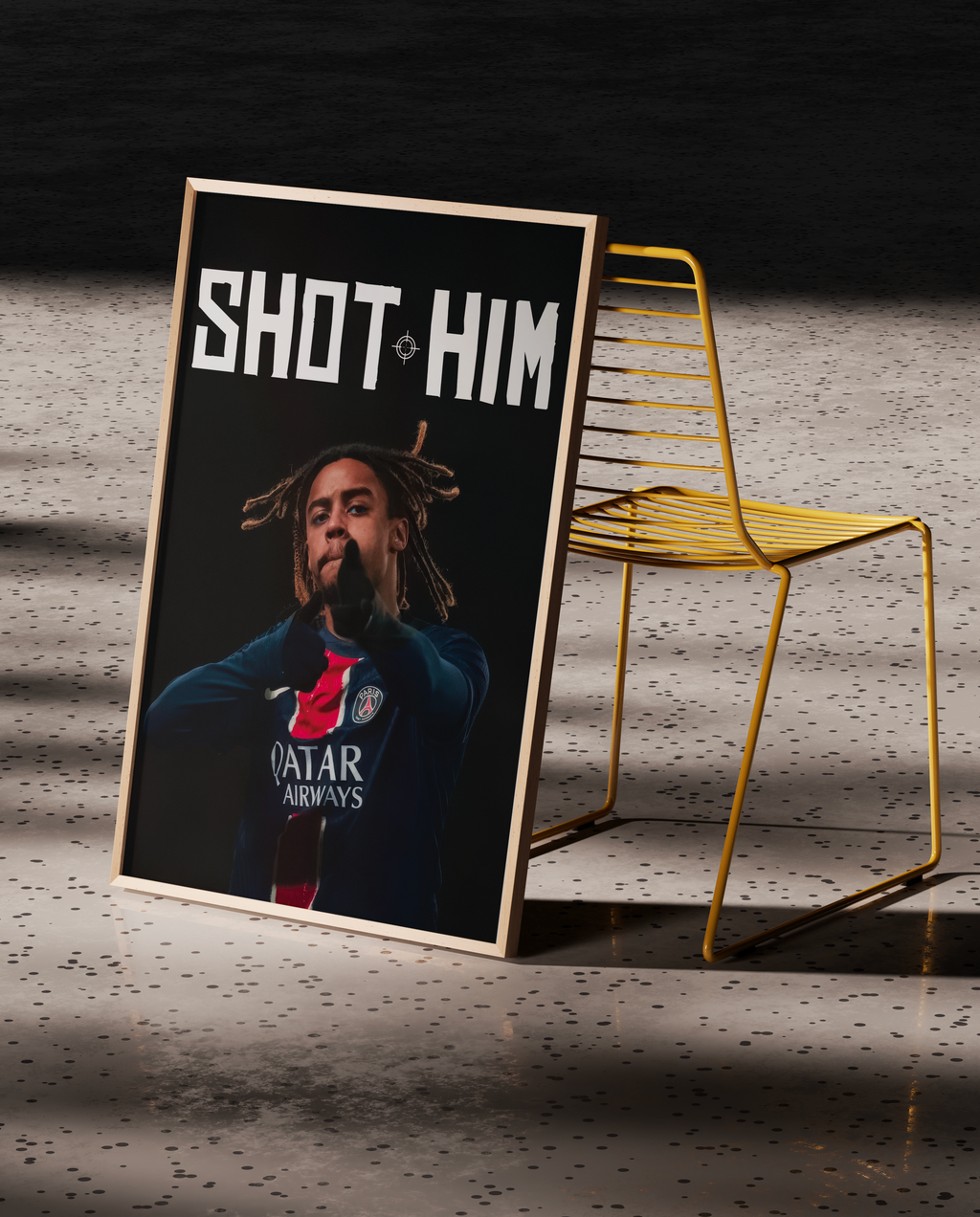 SHOT HIM – Poster Bradley Barcola