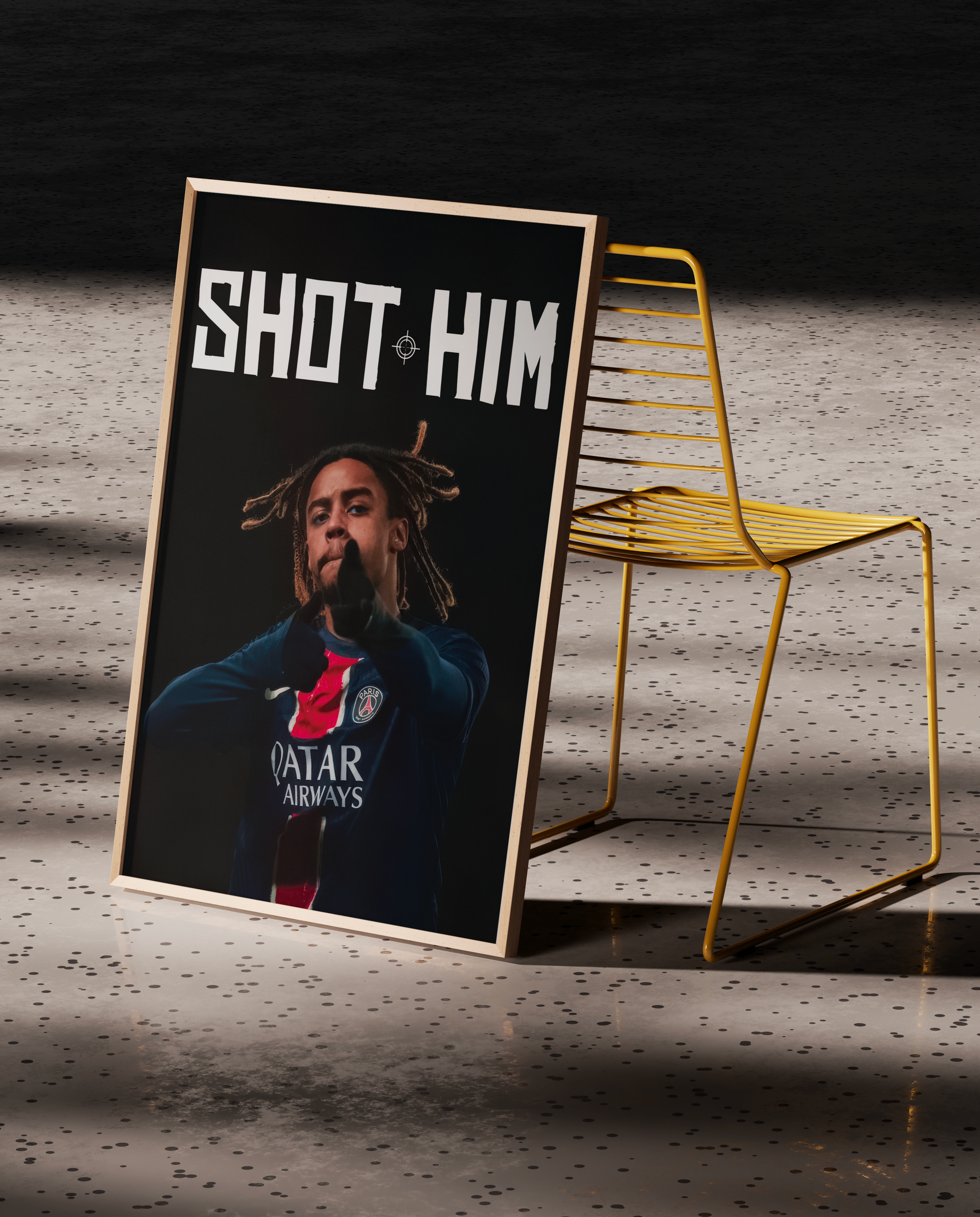 SHOT HIM – Poster Bradley Barcola